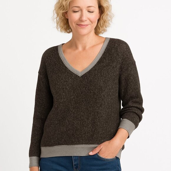 Sanctuary Wool Blend Sweater NWT V-Neck Pullover South Moon Under Nordstrom S - Picture 1 of 11